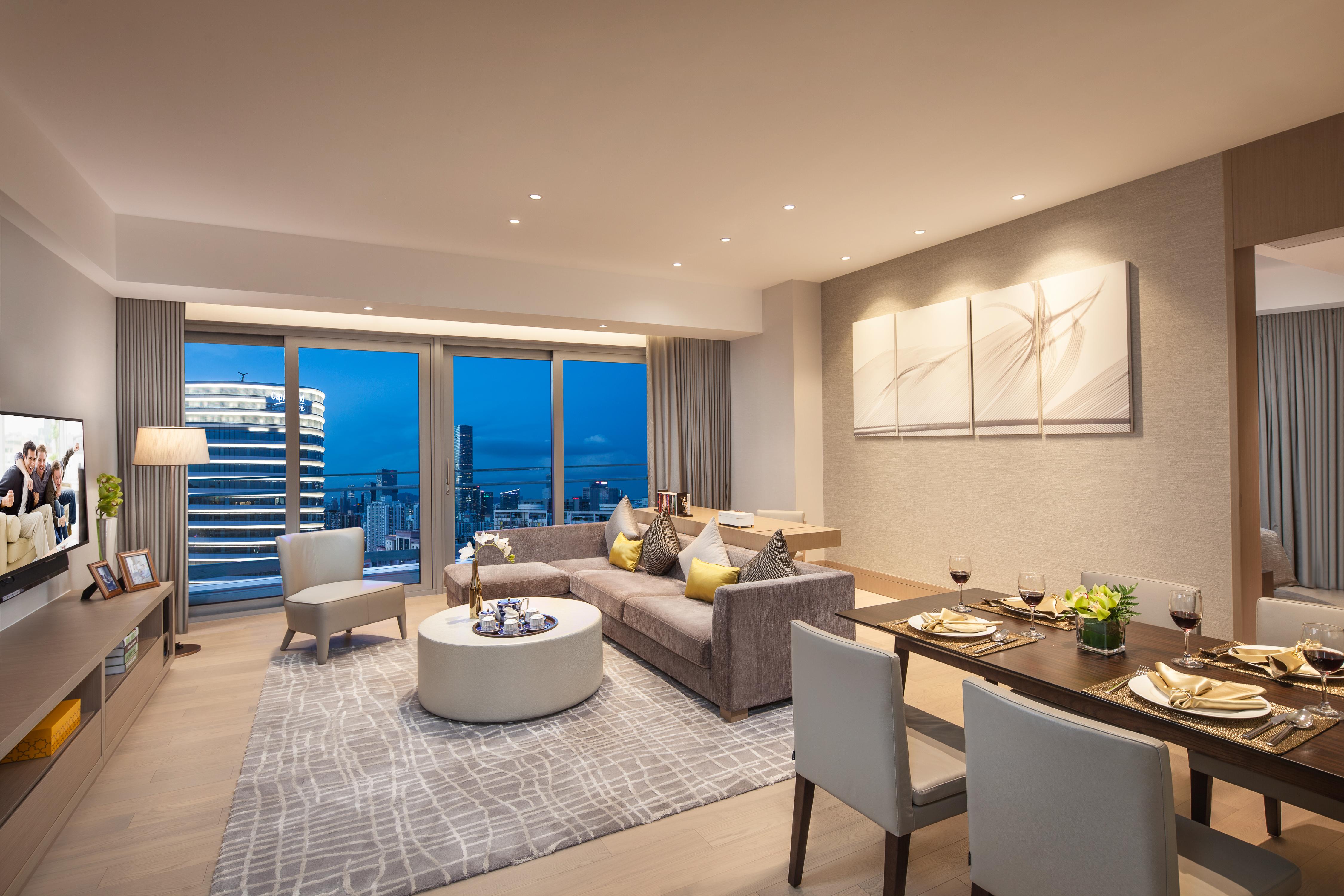 Ascott Raffles City Šen-čen Exteriér fotografie